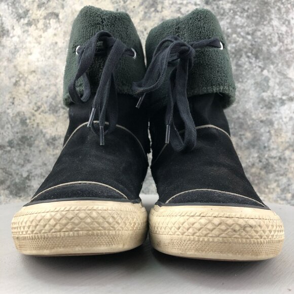 Converse Women's Size 6.5 Chuck Taylor All Star Andover High Black Suede Booties - Picture 3 of 16